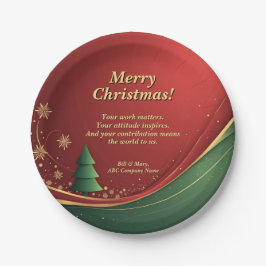 Name der Unternehmensgruppe Meldung Red Christmas  Pappteller
