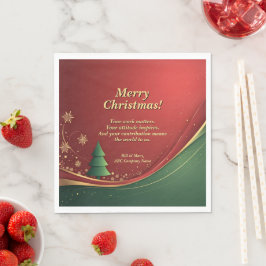Name der Unternehmensgruppe Meldung Red Christmas  Serviette
