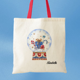 Name der Urlaubsszene in Snow Globe Tragetasche