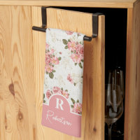 Name der Vintagen floralen Monogramm