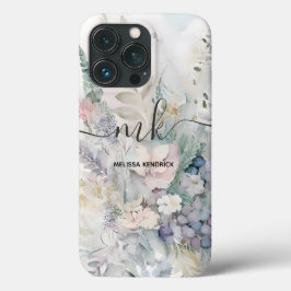 Name der Vintagen Pastell-Botanischen Floral-Fern- Case-Mate iPhone Hülle