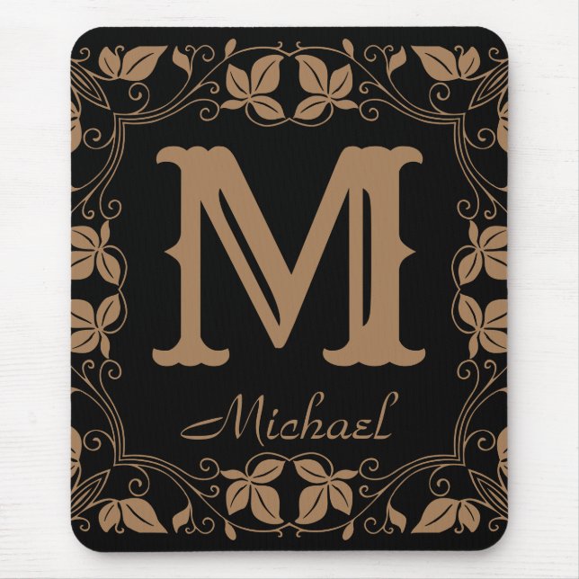 Name der Vintagen Personalisierten blutblutblutdru Mousepad (Vorne)