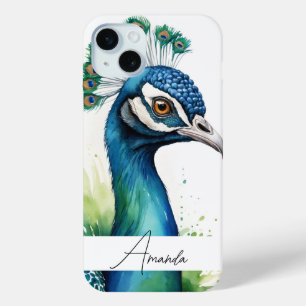 Name der Wasserfarbe Blue Peacock Face Case-Mate iPhone Hülle