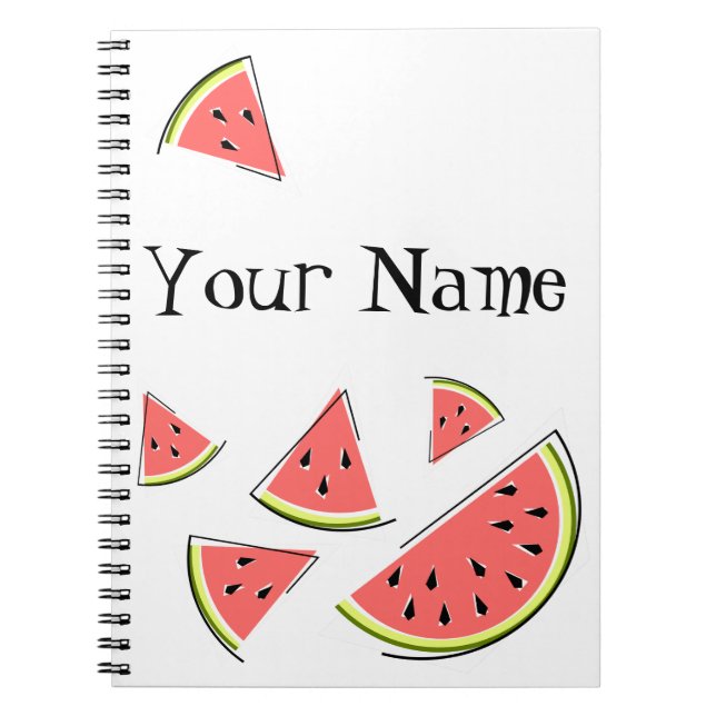 Name der Wassermelone Notizblock (Vorderseite)