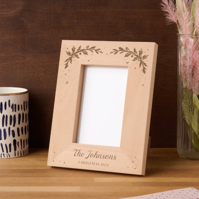 Name der Weihnachtsberries Geätzte Rahmen (Linke Ecke)