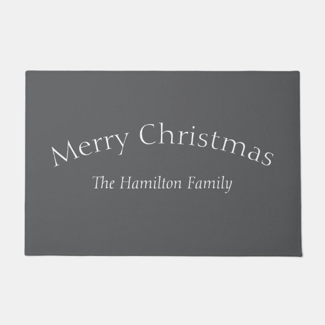 Name der Weihnachtsfamilie Fußmatte (Vorderseite)