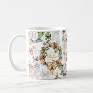 Name der Weihnachtsfamilie Kaffeetasse