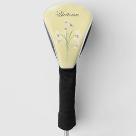 Name der weißen Daisy Yellow Floral Golf Headcover