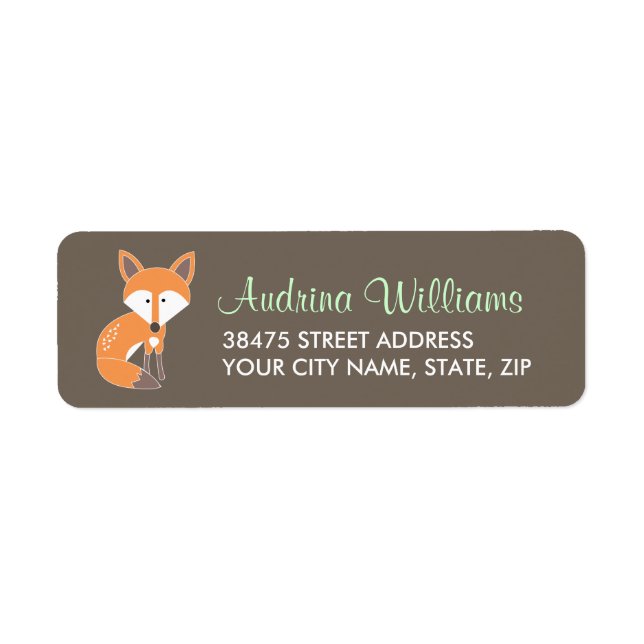 Name der Woodland-Fox-Adresse (Vorne)