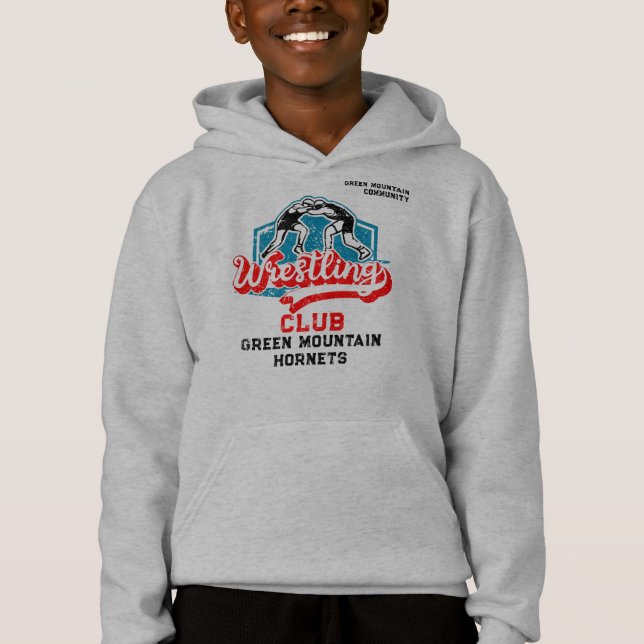 Name der Wrestling Team Club School Hoodie (Vorderseite)