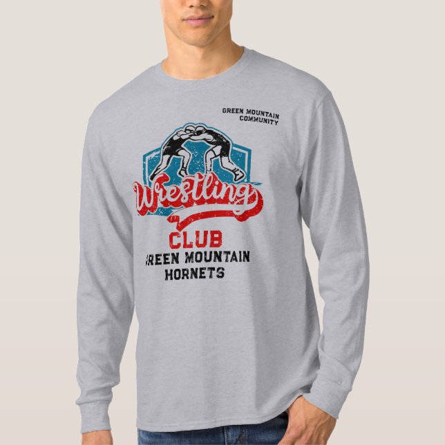 Name der Wrestling Team Club School T-Shirt (Vorderseite)