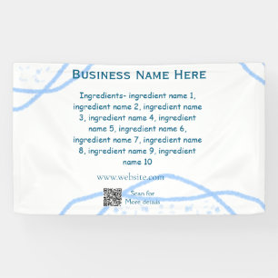 Name der Zutaten Name Firmenname Website QR-Code h Banner