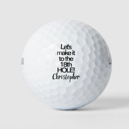 Name des 18. Loch-Spaßes Golfball