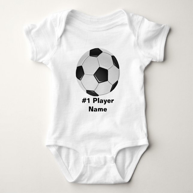 Name des American Soccer oder Association Football Baby Strampler (Vorderseite)