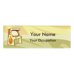 Name des Arcade-Geräts Namenschild