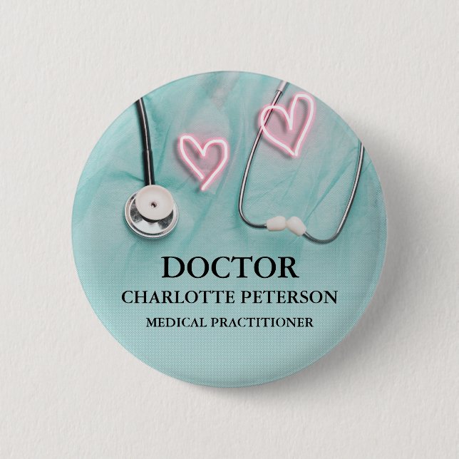 Name des Arztes Button (Vorderseite)