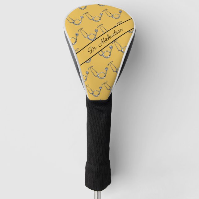Name des Arztes Golf Headcover (Vorderseite)