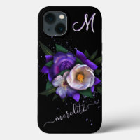 Name des atemberaubenden 3-Farb-Monogramm-Glitzer