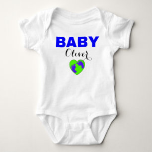 Name des Babys hier - Neuer Geborener Junge Baby Strampler