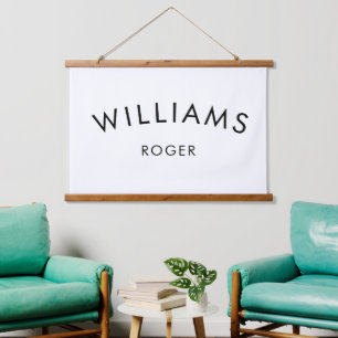 Name des Babys   Wandhängen   Holzkunst Wandteppich Mit Holzrahmen
