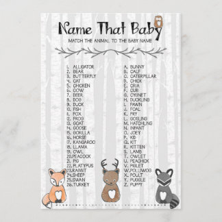 Name des Babyspiels Einladung