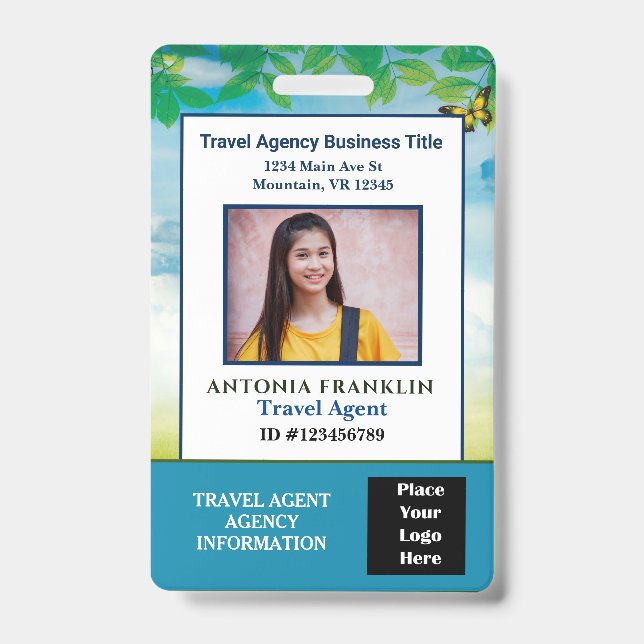 Name des Bar für das Logo des benutzerdefinierten  Ausweis (Vorderseite)