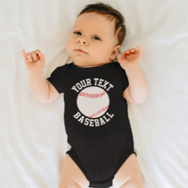 Name des Baseball-Baby-Teams, Name und Nummer des  Baby Strampler