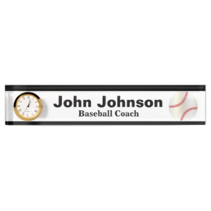 Name des Baseballtrainer-  DIY Namensplakette