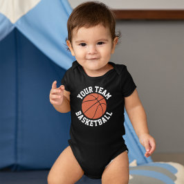 Name des Basketball Baby Teams, Name des Spielers Strampler