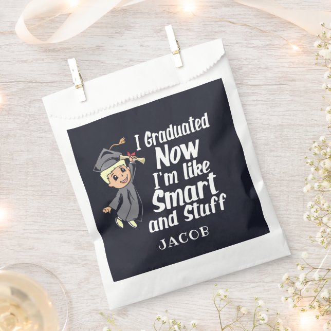 Name des benutzerdefinierten Abschlusses Gag I Car Geschenktütchen (Ausgeschnitten)