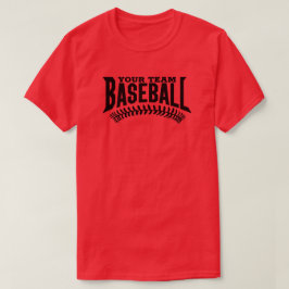 Name des benutzerdefinierten Baseball-Teams T-Shirt