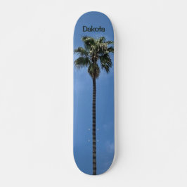 Name des benutzerdefinierten Blue Sky Palm Tree Skateboard