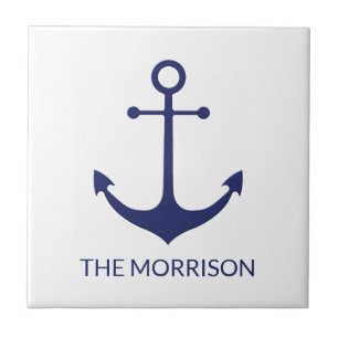 Name des benutzerdefinierten Bootes nautischer Ank Fliese