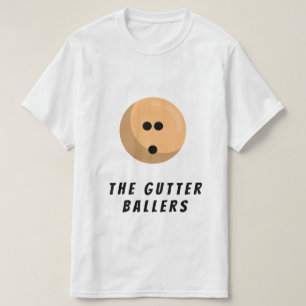 Name des benutzerdefinierten Bowlings   Orange Bow T-Shirt