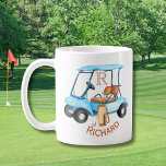 Name des benutzerdefinierten Cart Clubs Monogram Kaffeetasse<br><div class="desc">Custom Cart Clubs mit Namen und mit Monogramm Golfball - Das ist ein großartiges Geschenk für alle Golfliebhaber - einfach und klassisch. Personalisieren Sie es mit Ihren Initialen/Monogrammen. Wenn Sie Fragen zum Design oder eine spezielle Anfrage haben,  senden Sie bitte eine E-Mail an: charmdesignstudio@rcn.com</div>