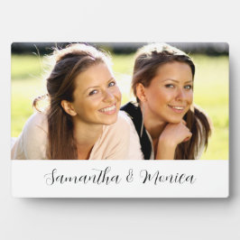 Name des benutzerdefinierten Fotos Fotoplatte