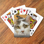Name des benutzerdefinierten Fotos Spielkarten<br><div class="desc">Laden Sie ein Foto hoch, fügen Sie einen Namen hinzu und erstellen Sie ganz einfach Ihre personalisierten Spielkarten. Sie können dieses Design auf anderen Zazzle-Produkten übertragen und an die meisten Zazzle-Produkte anpassen. Sie können auch auf die Schaltfläche CUSTOMIZE klicken, um Details wie Hintergrundfarbe, Text, Schriftart oder einige Grafiken hinzuzufügen, zu...</div>