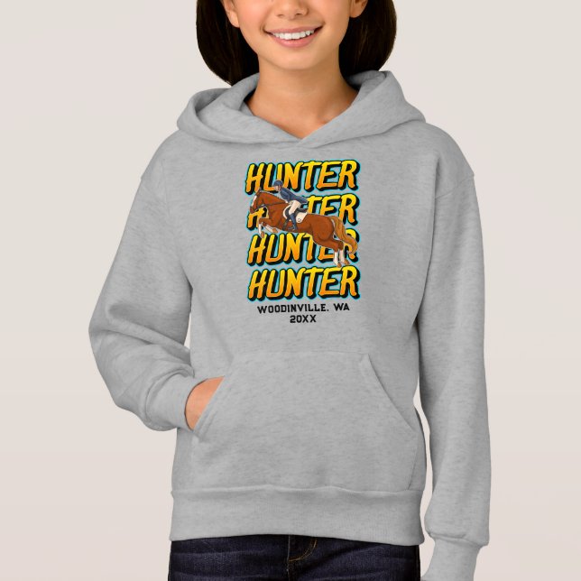 Name des benutzerdefinierten Jägerereignisses oder Hoodie (Vorderseite)