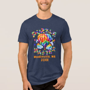 Name des benutzerdefinierten Jigsaw-Puzzle-Stammda Tri-Blend Shirt