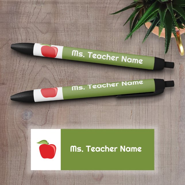 Name des benutzerdefinierten Lehrers mit modernem  Kugelschreiber (Personalized writing pen - Great Teacher Gift)
