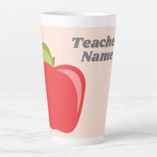 Name des benutzerdefinierten Lehrers mit modernem Milchtasse