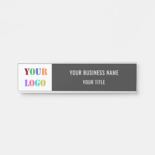 Name des benutzerdefinierten Logos Info Business O Türschild