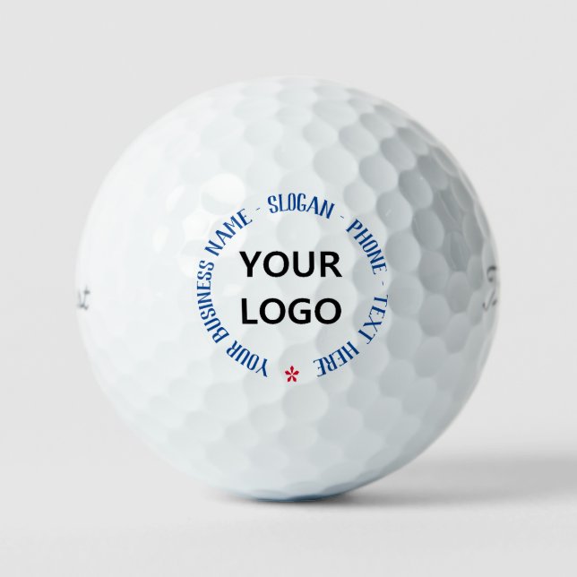 Name des benutzerdefinierten Logos Slogan Text Gol Golfball (Vorderseite)