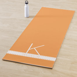 Name des benutzerdefinierten Orange Strips Monogra Yogamatte