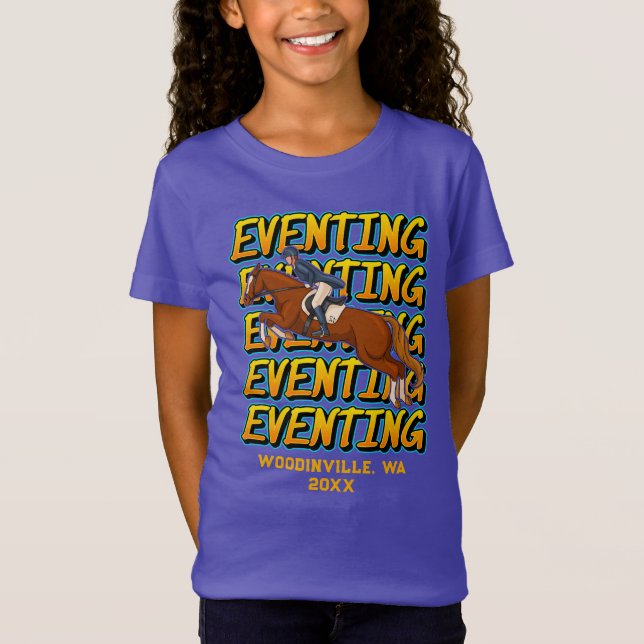 Name des benutzerdefinierten Pferdeereignisses ode T-Shirt (Vorderseite)