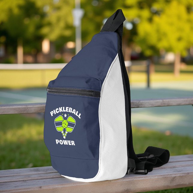 Name des benutzerdefinierten Pickleball-Teams Crossbody Bag (Von Creator hochgeladen)