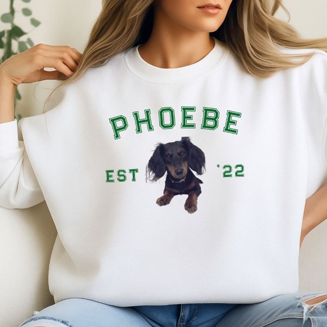 Name des benutzerdefinierten Portraits und des Gro Sweatshirt (We love our pets! Why not wear them on our favorite cozy sweatshirt?)