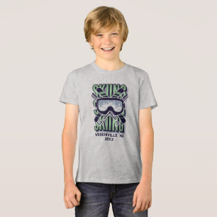 Name des benutzerdefinierten Skiort Tri-Blend Shirt