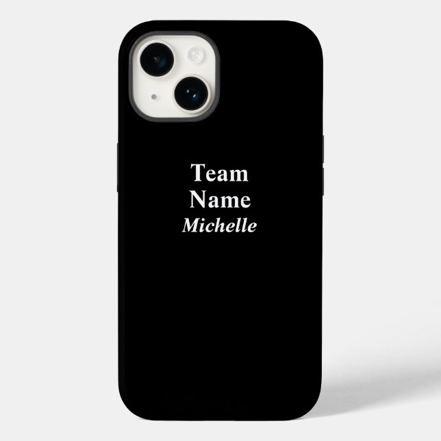 Name des benutzerdefinierten Sportteams Case-Mate iPhone Hülle (Rückseite)