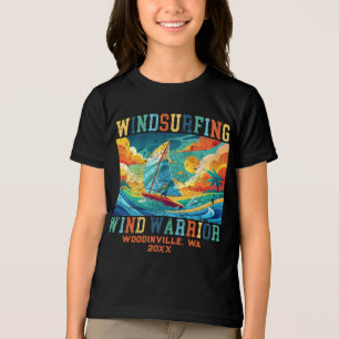 Name des benutzerdefinierten Windsurfstandorts Tri-Blend Shirt